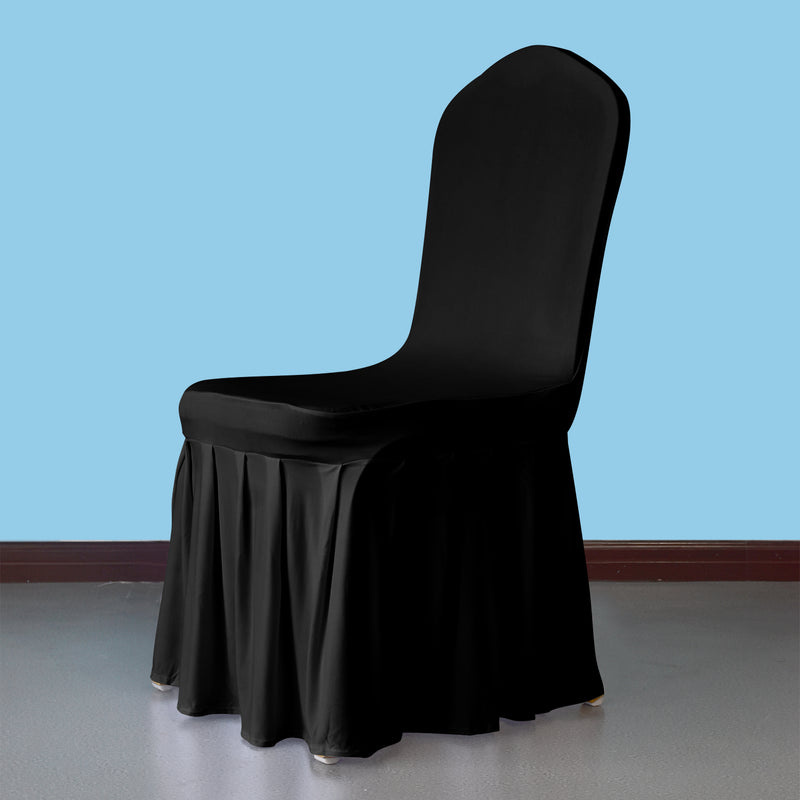 Skirt Style Chair Cover for Wedding Decoration