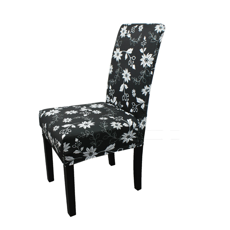 Universal Dining Spandex Short Style Printed Chair Cover