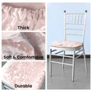 Crushed Velvet Seat Pad Covers for Chiavari Wedding Chairs