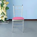 Rose Pink Spandex Strechy Chair Pad Covers Removable Washable Chair Seat Cover