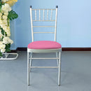 Rose Pink Spandex Strechy Chair Pad Covers Removable Washable Chair Seat Cover
