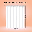 Shower Curtains Mould Proof Resistant, Waterproof PEVA Shower Curtain, Bright Pink