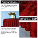 Diamond Velvet Round Tablecloth