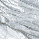 Pack of 10 Crushed Velvet Square Tablecloth, 90Inch x 90Inch, White