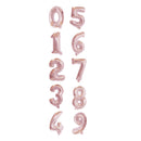 40-Inch Self-Inflating Foil Balloons Number Balloons Foil Digit Balloon for Birthdays Wedding Anniversaries