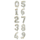 40-Inch Self-Inflating Foil Balloons Number Balloons Foil Digit Balloon for Birthdays Wedding Anniversaries