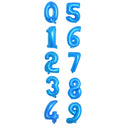 16-Inch Self-Inflating Foil Balloons Number Balloons Foil Digit Balloon for Birthdays Wedding Anniversaries