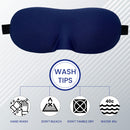 3D Contoured Eye Mask for Sleeping, Blindfold Sleep Mask with Adjustable Strap