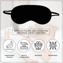 3D Contoured Eye Mask for Sleeping, Blindfold Sleep Mask with Adjustable Strap