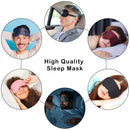 3D Contoured Eye Mask for Sleeping, Blindfold Sleep Mask with Adjustable Strap