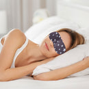 3D Contoured Grey Eye Mask for Sleeping, Star Printed Blindfold Sleep Mask with Adjustable Strap