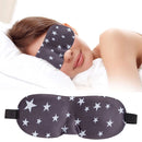 3D Contoured Grey Eye Mask for Sleeping, Star Printed Blindfold Sleep Mask with Adjustable Strap