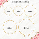 Round Arch Stand Flower Balloon Plants Vine Climbing Metal Frame With Floor Base