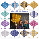5 Inch Metallic Balloons, Decorative Latex Chrome Balloons Party Balloons Shiny Helium Birthday Balloons for Wedding, Engagement, Baby Shower, Christmas Decoration