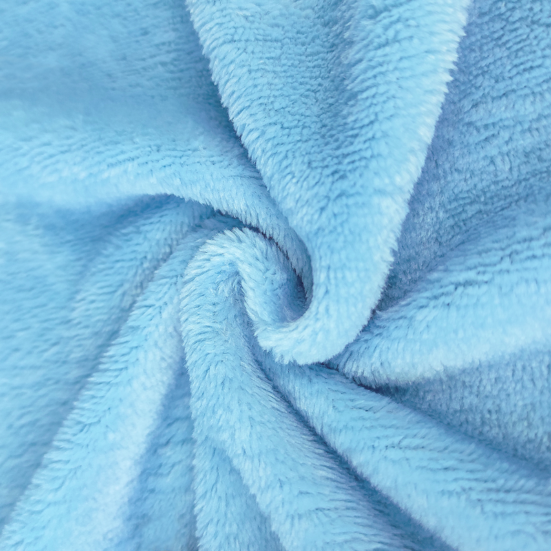 Blue Fleece Blanket Soft Plush Flannel Fleece Throw Single Blanket for Bed Couch Armchairs, 130 x 150cm