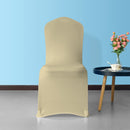 Spandex Chair Cover Front Flat Slipcovers Removable Washable, Champagne