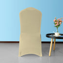 Spandex Chair Cover Front Flat Slipcovers Removable Washable, Champagne