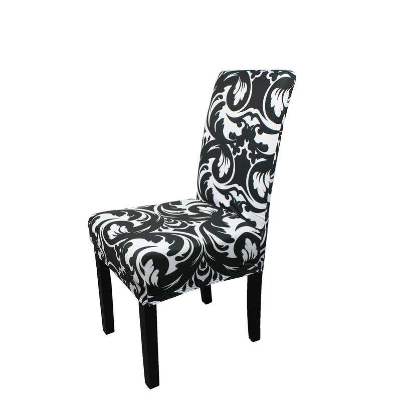 Universal Dining Spandex Short Style Printed Chair Cover