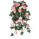 Artificial Rose Flower Hanging Vines Silk Garland, 18 Flowers, 110cm(3.6ft)