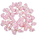 Artificial Silk Rose Flower Cherry Blossom Garland Vines, 144 Head, 180cm