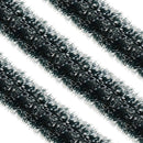 2m x 9cm Metallic Shiny Christmas Tinsel Garland for Xmas Tree & Home Decorations Festival New Year Party Indoor Outdoor Table Ceiling Decoration