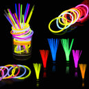 Premium 8 Inch Glow Sticks with Connectors