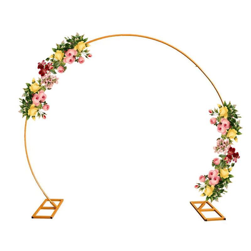 Round Arch Stand Metal Backdrop Stand Garden Arbors