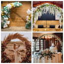 Round Arch Stand Metal Backdrop Stand Garden Arbors