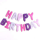 Happy Birthday Foil Balloon Banner