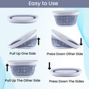 Foldable  Oval Collapsible Laundry Basket 16L
