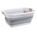 Foldable Oval Collapsible Plastic Laundry Basket - 39 Litre