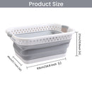 Foldable Oval Collapsible Plastic Laundry Basket - 39 Litre