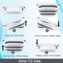 Foldable Oval Collapsible Plastic Laundry Basket - 39 Litre