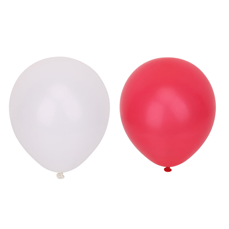 Red & White Latex Balloons
