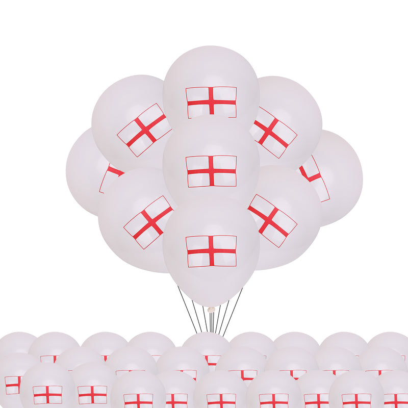 St. George Cross Printed Latex Balloons