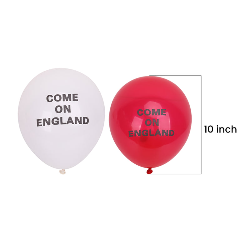Come on England Printed Latex Balloons