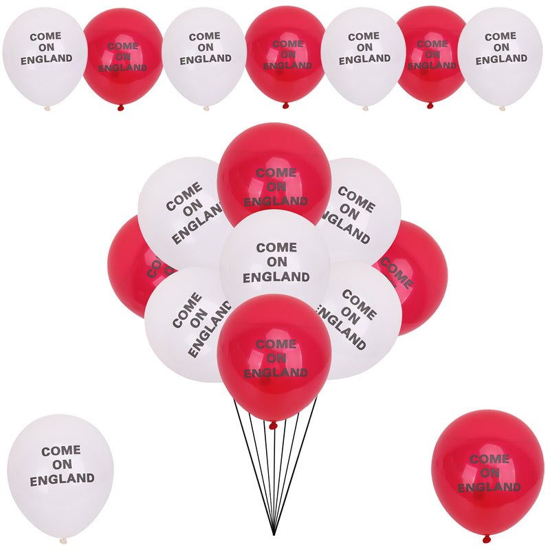Come on England Printed Latex Balloons