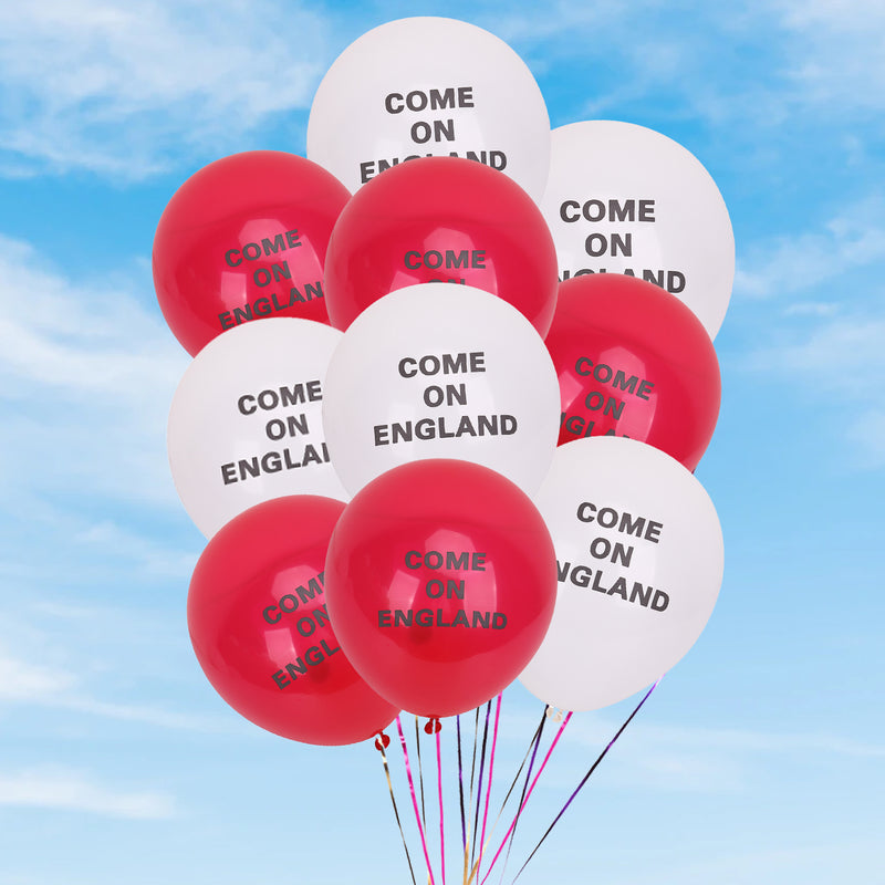 Come on England Printed Latex Balloons