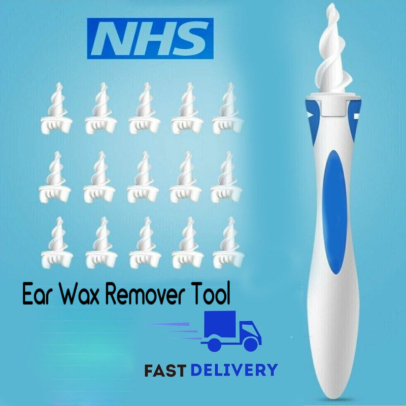 Silicone Soft & Flexible Ear Wax Remover with 16pcs Washable Tips