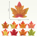 100pcs Artificial Maple Leaves Fake Leaves Fabric for Halloween Decorations Classroom Display Autumn Decorations