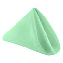 Set of 10 Cotton Polyester Napkins with Hemmed Edges, 20 Inch