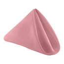 Set of 10 Cotton Polyester Napkins with Hemmed Edges, 20 Inch