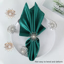 Napkin Holder Ring, Pearl & Diamante Design Serviettes Buckle