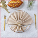 Napkin Holder Ring, Pearl & Diamante Design Serviettes Buckle