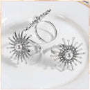 Napkin Holder Ring, Pearl & Diamante Design Serviettes Buckle