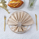 Napkin Ring with Snowflakes Design Serviettes Buckle for Christmas Lunch Holiday Dining Party