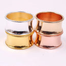 Napkin Holder Ring Serviettes Buckle -  Hammered Design