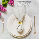 Napkin Holder Ring Serviettes Buckle -  Hammered Design