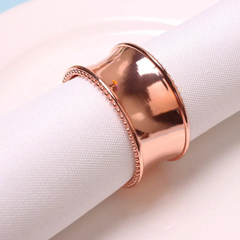 Napkin Holder Ring Serviettes Buckle -  Hammered Design