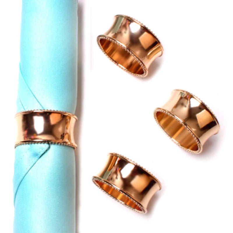 Napkin Holder Ring Serviettes Buckle -  Hammered Design